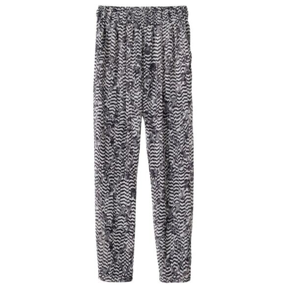 EUC ISABEL MARANT POUR H&M 100% PURE SILK Women's Dress Printed Pants US 2 - Picture 1 of 4